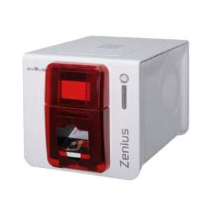 Evolis Zenius Expert enkelsidig, röd, USB & Ethernet